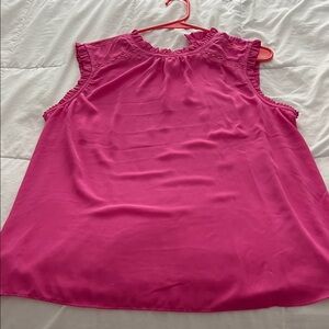 Women's Pink Sleeveless Top
